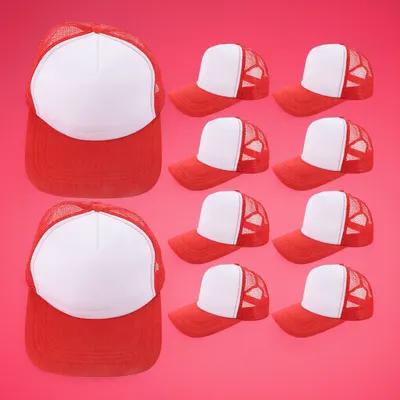 Hat Sublimation Blank - 10 шт. пустых бейсболок с сетчатой