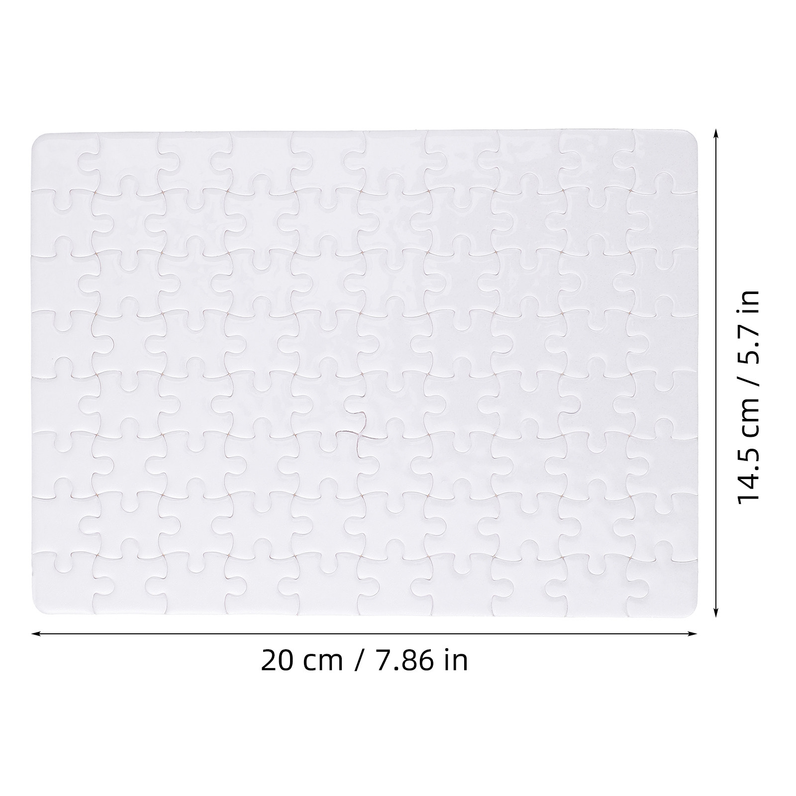 4 листа белых пазлов для творч – обзор и цена Puzzle Blank White